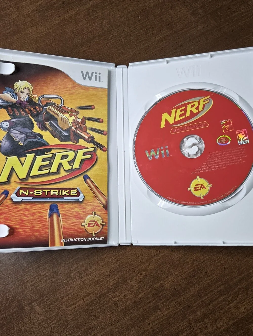 NERF N-Strike Nintendo Wii Video Game Complete with Manual CIB 2008 Y2K